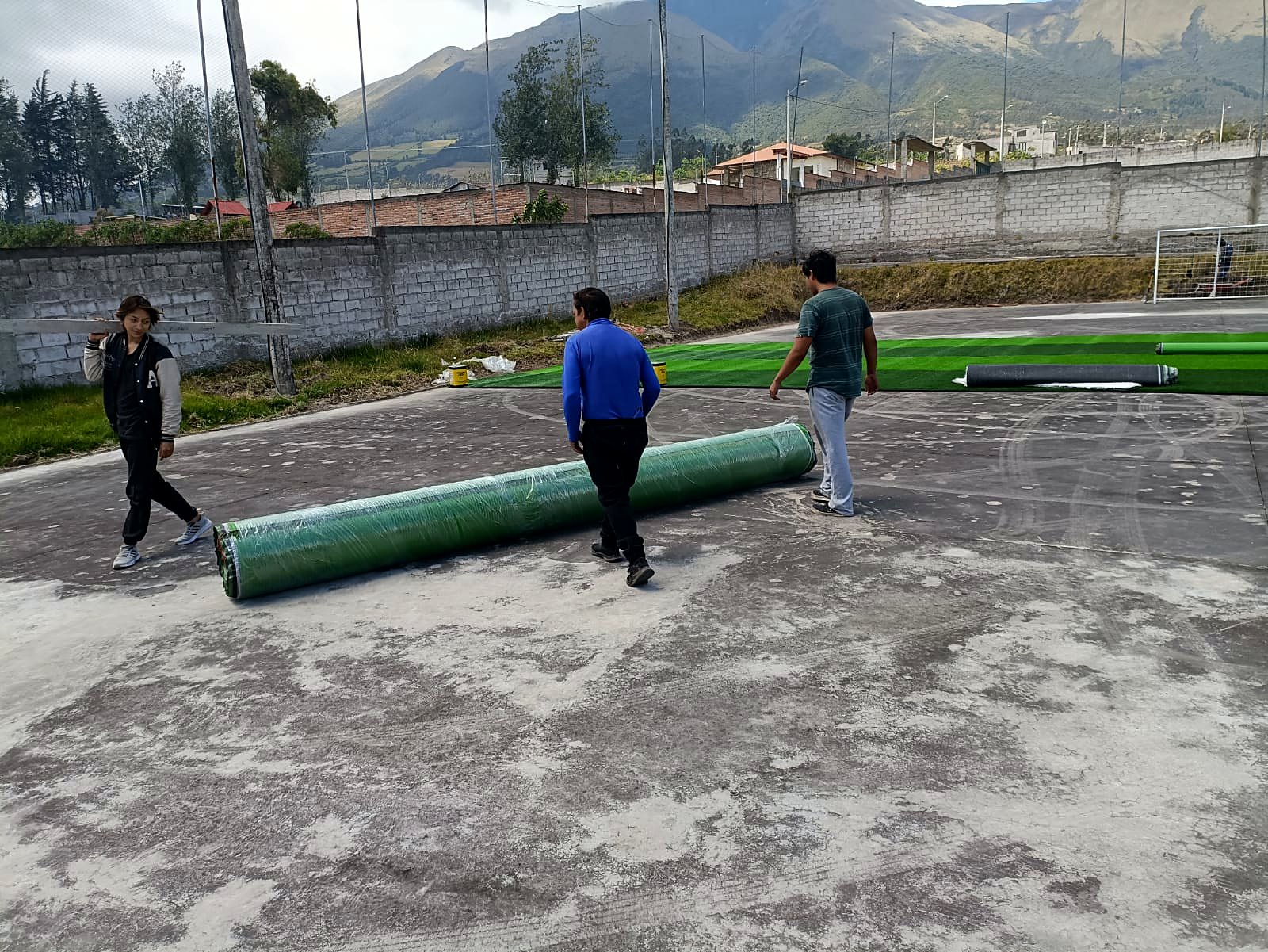 Instalación por rollos